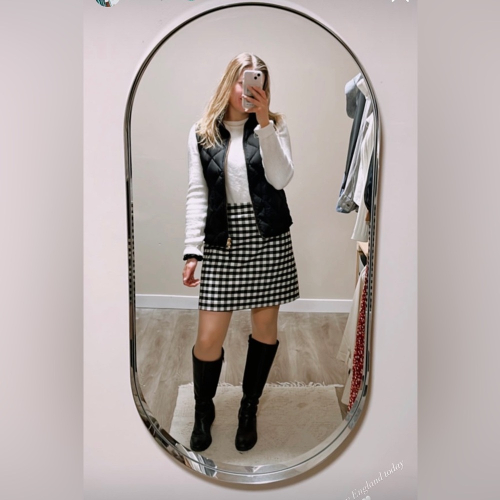 🖤J. Crew Gingham Skirt Size 10 🤍